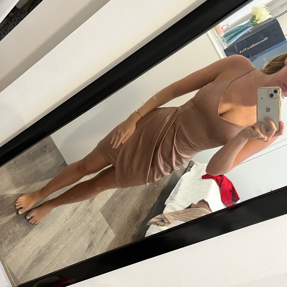 Champagne formal dress